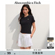 ABERCROMBIE & FITCH【百搭純色】女裝25夏季經(jīng)典小麋鹿修身圓領(lǐng)短袖T恤KI139-5759 黑色 M (165/96A)