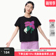幻走（MOVEUP）2025春夏季新款.FUN系列圓領(lǐng)彩色印花設計師短款T恤女 夜黑 M