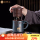 金鑲玉紫砂杯匠人手工茶杯功夫茶具泡茶辦公杯隨手送禮品高檔松祿杯