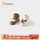 童泰（TONGTAI）嬰兒襪子春秋季新生兒地板襪兒童室內防滑學(xué)步鞋寬口襪米棕6-12月