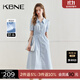 KBNE襯衫連衣裙女氣質(zhì)法式小眾新款高端精致裙子 淡藍(lán)色 XS