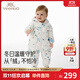 英氏（YEEHOO）嬰幼兒連體衣冬季男女寶寶連帽長(zhǎng)袖加厚保暖羽絨哈衣