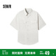 森馬（Semir）短袖T恤男裝純棉襯衣外套工裝做舊水洗夏季上衣101324104111