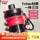 泰福高（TAFUCO）Tritan女生雙飲杯戶(hù)外學(xué)生運動(dòng)健身吸管防漏便攜大容量水杯T2843