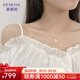 黛慕妮 18K金蝴蝶項鏈女玫瑰金輕奢時貝母蝴蝶項鏈女神仙網(wǎng)紅情人節(jié)禮物 【破繭成蝶】18K黃金色吊墜+18K金閃O鏈