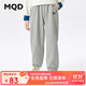 MQD童裝男大童秋季學(xué)院風(fēng)運動(dòng)休閑針織長(cháng)褲 淺麻灰 160