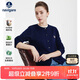 Navigare意大利小帆船女士親膚圓領(lǐng)針織開(kāi)衫經(jīng)典毛衣外套2334092061藍M