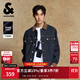 杰克·瓊斯（JACK&JONES）25年秋季外套男士裝寬松潮流休閑品質(zhì)夾克撞色翻領(lǐng)原色牛仔外套男 A13 深牛仔藍 M 175