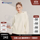 Champion冠軍新款純色休閑刺繡logo連帽衛衣校園風(fēng)男女同款套頭上衣