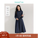 茵曼（INMAN）復古純棉牛仔連衣裙2025春秋季女裝新品長(cháng)袖裙子 牛仔藍 L