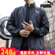 彪馬（PUMA）外套男裝 秋季新款運(yùn)動服休閑防風(fēng)衣服健身訓(xùn)練上衣跑步透氣夾克 黑色cat logo/立領(lǐng)/主推款 XL 185/104A 推薦體重160-180斤