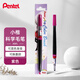 派通（Pentel ）科學(xué)毛筆小楷練字軟毛筆 書(shū)法筆便攜彩色繪畫(huà)手帳手繪可換墨膽 XGFL 紫色
