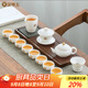 金鑲玉 茶具套裝家用功夫茶壺白瓷陶瓷描金 節生日送禮品福利盒合歡茶具