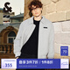 杰克·瓊斯（JACK&JONES）男裝衣服秋季休閑翻領(lǐng)夾克加棉棉服男靜奢風(fēng)短款棉衣厚毛呢厚外套 C41 靜謐灰 M 175