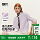 森馬（Semir）針織開(kāi)衫女冬季短款繡花圖案假兩件正肩2025疊穿上衣109725106007