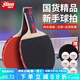紅雙喜（DHS） 乒乓球拍2只裝雙拍套裝對拍兒童小學(xué)生初學(xué)入門級家庭娛樂乒乓拍 【京8倉發(fā)】初學(xué)款橫+直2支+6球