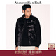 Abercrombie & Fitch男裝24秋冬美式LOGO保暖抗風(fēng)抗水立領(lǐng)羽絨馬甲外套132-4152 黑色亮面 M (180/100A)