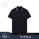 Fred Perry男士POLO衫2025夏季商務(wù)短袖重磅麥穗多彩T恤M3600 L51/黑色 L