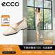 愛步（ECCO）夏季簡約優(yōu)雅方頭低跟淺口單鞋女 安妮208563 石灰色36