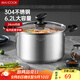 美廚（maxcook）湯鍋 304不銹鋼湯鍋湯煲24cm 加厚復(fù)合底 電磁爐通用MCT8220