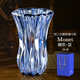 高斯（Glass）水晶玻璃花瓶北歐式創(chuàng)意大干花富貴竹餐桌教師節(jié)禮物客廳插花擺件 莫奈藍(lán) 310mm