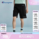 Champion冠軍休閑短褲2025春季新款潮牌純棉運動褲情侶簡約直筒褲 黑色 L