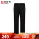 探路者（TOREAD）軟殼褲男女新款戶(hù)外防風(fēng)保暖舒適加絨功能長(cháng)褲 黑色 男 加絨有腰帶 L