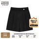 Teenie Weenie小熊女裝夏季短褲學(xué)院風(fēng)休閑薄款痞雅褲闊腿褲女士 黑色 M (165)