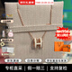 愛馬仕（HERMES）項鏈女 Pop 經(jīng)典H吊墜鍍金項鏈鎖骨鏈節(jié)生日禮物送女友節(jié)日送禮 H147991FO49 白色大號