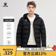 KELME /卡爾美冬季運(yùn)動(dòng)棉衣男青少年戶外休閑棉襖加厚冬訓(xùn)保暖棉服 黑色【升級(jí)款8261MF1013】 XL