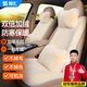 智匯汽車(chē)坐墊冬季加厚毛絨小蠻腰車(chē)座墊冬天防寒保暖加熱兔毛墊全包圍 米色【五座全車(chē)豪華套裝】買(mǎi)就送頭枕*2+腰靠*2 加絨加厚車(chē)載毛絨墊子全車(chē)座墊不掉毛不掉色可水洗機洗