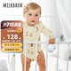 Milkbarn嬰兒包屁衣新生兒長袖哈衣男女寶寶秋冬套頭爬服 滑雪暖陽 73cm (6-12m)