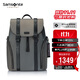 新秀麗（Samsonite）休閑時(shí)尚雙肩包電腦包15.6英寸男女背包反光材質(zhì)牛皮革TM7*013
