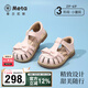 泰蘭尼斯meta夏季新款女童公主涼鞋小女孩軟底皮鞋洋氣單鞋子 玫粉色 27 內(nèi)長17.5cm適合腳長17.0cm