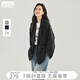 對白寬松廓形通勤西裝外套女2025年秋新款oversize氣質(zhì)休閑小西服 靜謐黑 S