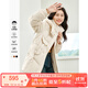 梵希蔓白鴨絨中長(cháng)款羽絨服女2025年冬季新款立領(lǐng)連帽保暖外套 50651 杏色 S