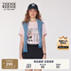 Teenie Weenie小熊T恤女2025年夏季新款簡(jiǎn)約休閑時(shí)髦印花圓領(lǐng)短袖T恤女 淺粉色 L