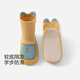 舒貝怡嬰兒襪子春秋寶寶地板襪腳套新年兒童學(xué)步襪防滑防著(zhù)涼襪黃 1-2歲