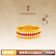 傳呈錦繡長(cháng)福(寬版) 999足金鉆石紅寶石戒指女 古法黃金鉆戒指環(huán) 【15號】金重10.0克【現貨】