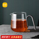 尚明（SAMADOYO）公道杯加厚高硼硅玻璃耐熱分茶器大容量高檔公杯茶海功夫茶道配件 槍黑色500ML