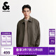 杰克·瓊斯（JACK&JONES） 男裝秋季夾克時(shí)尚日常尖領(lǐng)領(lǐng)口拉鏈門(mén)襟雙側插袋上衣225321052