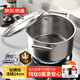 京東京造 鈦麟紋純鈦湯鍋 蒸鍋煮面鍋加厚燉鍋3-4人電磁爐煮粥家用 24cm