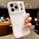 斯幻柯適用iPhone17pro手機殼簡(jiǎn)約磨砂膚感磁吸蘋(píng)果17pro手機殼防摔保護套二合一防摔防滑多巴胺果凍白