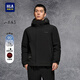 HLA海瀾之家羽絨服男25新山不在高系列石墨烯外套男冬季 黑色96 XL 180/96A 推薦151~164斤