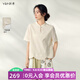 飛鳥(niǎo)和新酒【中式藏肉小衫】2025夏季新款全棉新中式國風(fēng)氣質(zhì)上衣 米白HCA03 M