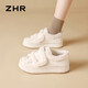ZHR小白鞋女冬季加絨時(shí)尚棉鞋女厚底雪地保暖毛毛女鞋 KS26B 米色 37