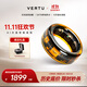 VERTU【新品】威圖緯圖MetaRing水晶智能戒指Ai男女無(wú)創(chuàng  )血糖血氧測心率睡眠監測適配apple蘋(píng)果三星華為 緯業(yè)宏圖-黃水晶 11號（內徑20.6mm）