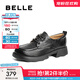百麗（Belle）休閑學(xué)院風(fēng)牛津鞋女2025春新簡(jiǎn)約質(zhì)感鞋B2463AM5 黑色 36 (230mm)