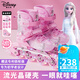 迪士尼（Disney）兒童輪滑鞋禮盒3-6-12歲溜冰鞋女童男旱冰鞋滑冰鞋直排滑輪鞋閃光 艾莎粉單鞋+頭護套裝+包 M （平時(shí)鞋碼27-31碼）