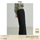 旅途原品ltyp 醋酸半身裙女直筒裙Renew時(shí)髦百搭半裙新款開(kāi)叉高腰半身裙秋 經(jīng)典黑-41%綿羊毛 M （現貨）